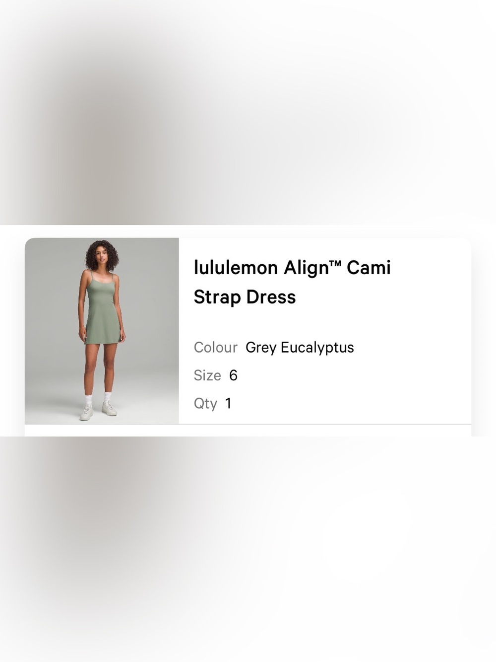 lululemon athletica Align Dress — Grey Eucalyptus
